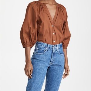 Staud New Dill Top in Tan